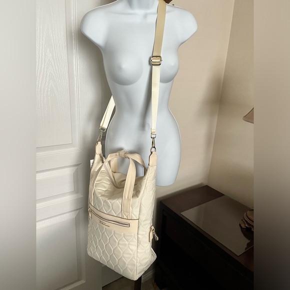 Off White  Bella Russo Backpack Shoulder Bag or Tote Bag Convertible 3 ways - Picture 6 of 7